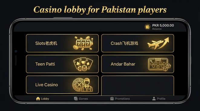 Lobby view of s77 game for Pakistan users - 4